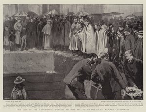 The Loss of the Mohegan, Funeral of Some of the Victims in St Keverne Churchyard